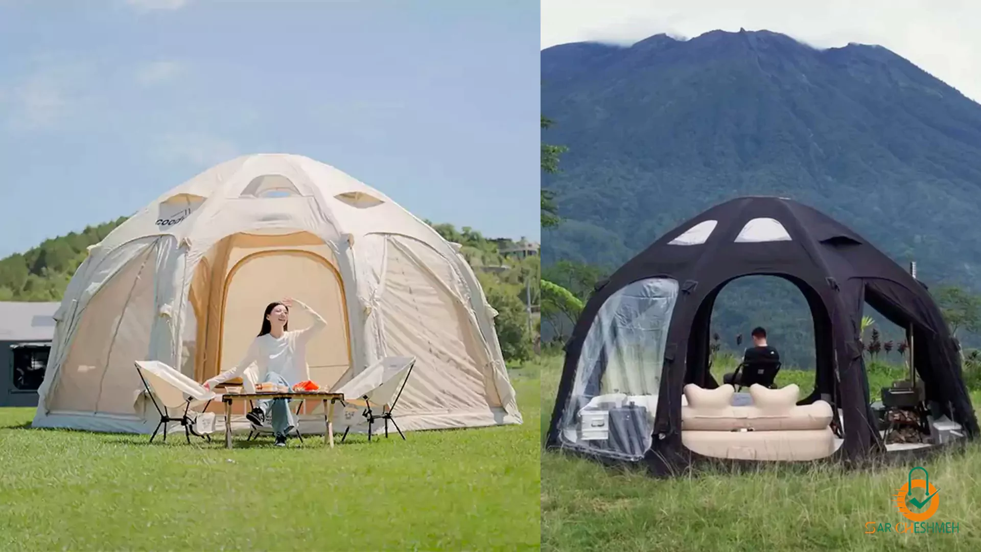 چادر بادی گنبدی 2-4 نفره Coody مدل dome